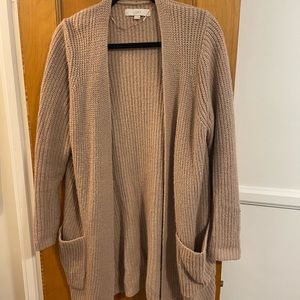 LOTT cardigan muted blush color